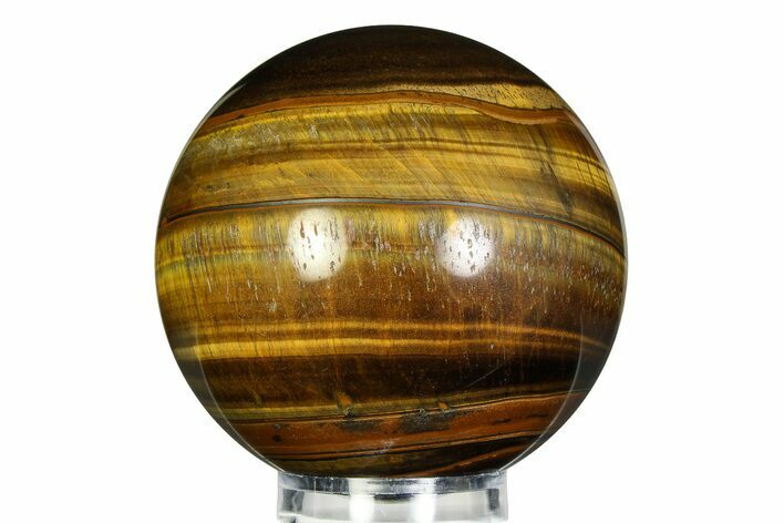 Polished Tiger's Eye Sphere - Top Quality #352421